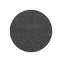 Hey Sign - Dessous de verre rond, 5 mm, Ø 20 cm, graphite