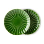 HKliving - Emeralds Assiette, Ø 21.6 cm, vert (lot de 2)