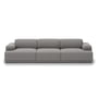 Muuto - Connect Soft Modular Canapé 3 places configuration 1, Re-Wool 128