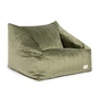 Nobodinoz - Chelsea pouf en velours, vert olive