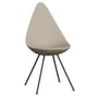Fritz Hansen - Drop chaise, warm graphite / light beige