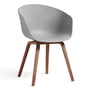 Hay - About A Chair AAC 22, noyer laqué / concrete grey 2. 0