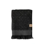 Mette Ditmer - Morocco Serviette 50 x 95 cm, noir / gris