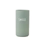 Design Letters - AJ Favourite Vase en porcelaine Medium Smile, vert