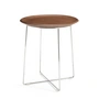 Kartell - Al Wood Coffeetable, chromé / hêtre foncé