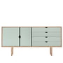 Andersen Furniture - S6 Sideboard, Chêne savonné / Façades ocean grey