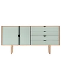 Andersen Furniture - S6 Sideboard, Chêne savonné / Façades ocean grey