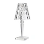 Kartell - Big Battery Lampe de table à accu H 37,3 cm, transparente