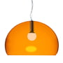 Kartell - Grand luminaire suspendu fl/y, orange transparent