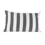 Jan Kurtz - Somnia Outdoor coussin, 40 x 60 cm, rayures blanches / gris foncé