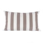 Jan Kurtz - Somnia Outdoor coussin, 40 x 60 cm, rayures blanches / taupe