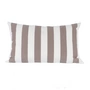 Jan Kurtz - Somnia Outdoor coussin, 40 x 60 cm, rayures blanches / taupe