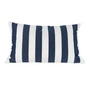Jan Kurtz - Somnia Outdoor coussin, 40 x 60 cm, rayures blanches / bleu foncé
