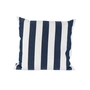 Jan Kurtz - Somnia Outdoor coussin, 48 x 48 cm, rayures blanches / bleu foncé