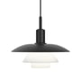 Louis Poulsen - PH 5/5 Lampe suspendue, aluminium noir / verre opale