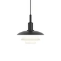 Louis Poulsen - PH 3/3 Lampe suspendue, aluminium noir / verre opale