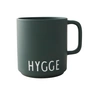 Design Letters - AJ Favourite Tasse en porcelaine avec anse, Hygge / vert foncé