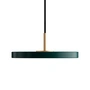 Umage - Asteria Micro lampe LED suspendue V2, laiton / forest green