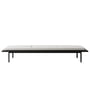 Nichba Design - Daybed 190 x 36 cm, noir / gris clair ( Maharam MODE Clavicle 009)