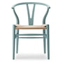 Carl Hansen - CH24 Soft Wishbone Chair Ilse Crawford, soft pewter / tressage naturel
