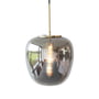 Hübsch Interior - Lampe à suspension en verre Ø 30 cm, hauteur 36 cm, miroir / laiton