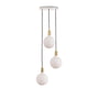 Tala - Brass Triple Set de lampes suspendues, y compris 3 x Sphere IV ampoules LED E27, blanc / laiton
