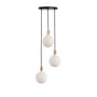 Tala - Brass Triple Set de lampes suspendues, y compris 3 x Sphere IV ampoules LED E27, noir / laiton