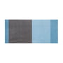tica copenhagen - Stripes Horizontal Tapis de sol, 90 x 200 cm, light / dusty blue / steelgrey