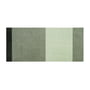 tica copenhagen - Stripes Horizontal Tapis de sol, 90 x 200 cm, clair / dusty / vert foncé