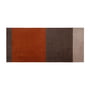 tica copenhagen - Stripes Horizontal Tapis de sol, 90 x 200 cm, sable / marron / terre cuite