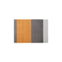tica copenhagen - Stripes Horizontal Tapis, 90 x 130 cm, gris clair / gris acier / dijon