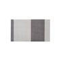 tica copenhagen - Stripes Horizontal Tapis, 67 x 120 cm, gris clair / gris acier