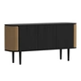 Umage - Treasures Sideboard avec 3 portes, chêne noir / sugar brown