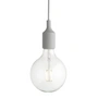 Muuto - Socket E27 Lampe LED suspendue, gris clair