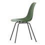 Vitra - Eames Plastic Side Chair DSX RE, basic dark / forest (patins en feutre basic dark)
