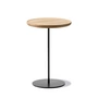 Fredericia - Pal Table d'appoint Ø 37,5 cm H 52 cm, chêne huilé clair / noir