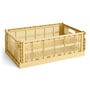 Hay - Colour Crate Panier L, 53 x 34,5 cm, golden yellow, recycled