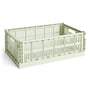 Hay - Colour Crate Panier L, 53 x 34,5 cm, mint, recycled