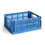 Hay - Colour Crate Corbeille M, 34,5 x 26,5 cm, electric blue, recycled