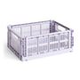 Hay - Colour Crate Corbeille M, 34,5 x 26,5 cm, lavender, recycled