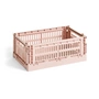 HAY - Colour Crate Panier S, 26,5 x 17 cm, blush, recycled