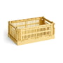 Hay - Colour Crate Panier S, 26,5 x 17 cm, golden yellow, recycled