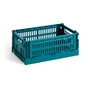 HAY - Colour Crate Panier S, 26,5 x 17 cm, ocean green, recycled