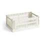 Hay - Colour Crate Panier S, 26,5 x 17 cm, off white, recycled