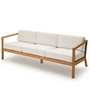 Fritz Hansen - Skagerak Virkelyst Canapé 3 places, teck / blanc