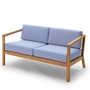 Fritz Hansen - Skagerak Virkelyst Canapé 2 places, teck / bleu marine (édition limitée)