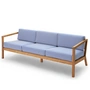 Fritz Hansen - Skagerak Virkelyst Canapé 3 places, teck / bleu marine rayé (édition limitée)