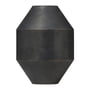 Fredericia - Hydro Vase, H 30 cm, noir / oxydé