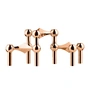 Stoff Nagel - Bougeoirs, or rose (set de 3)