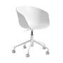 Hay - About A Chair AAC 52 avec Gaslift, aluminium blanc / white 2. 0